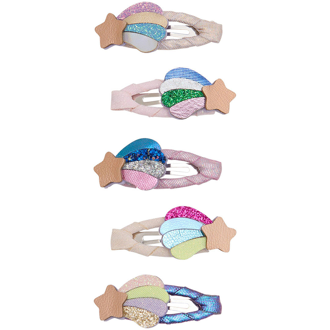 mimi & lula haarclipjes mini chubby shooting star - 5st