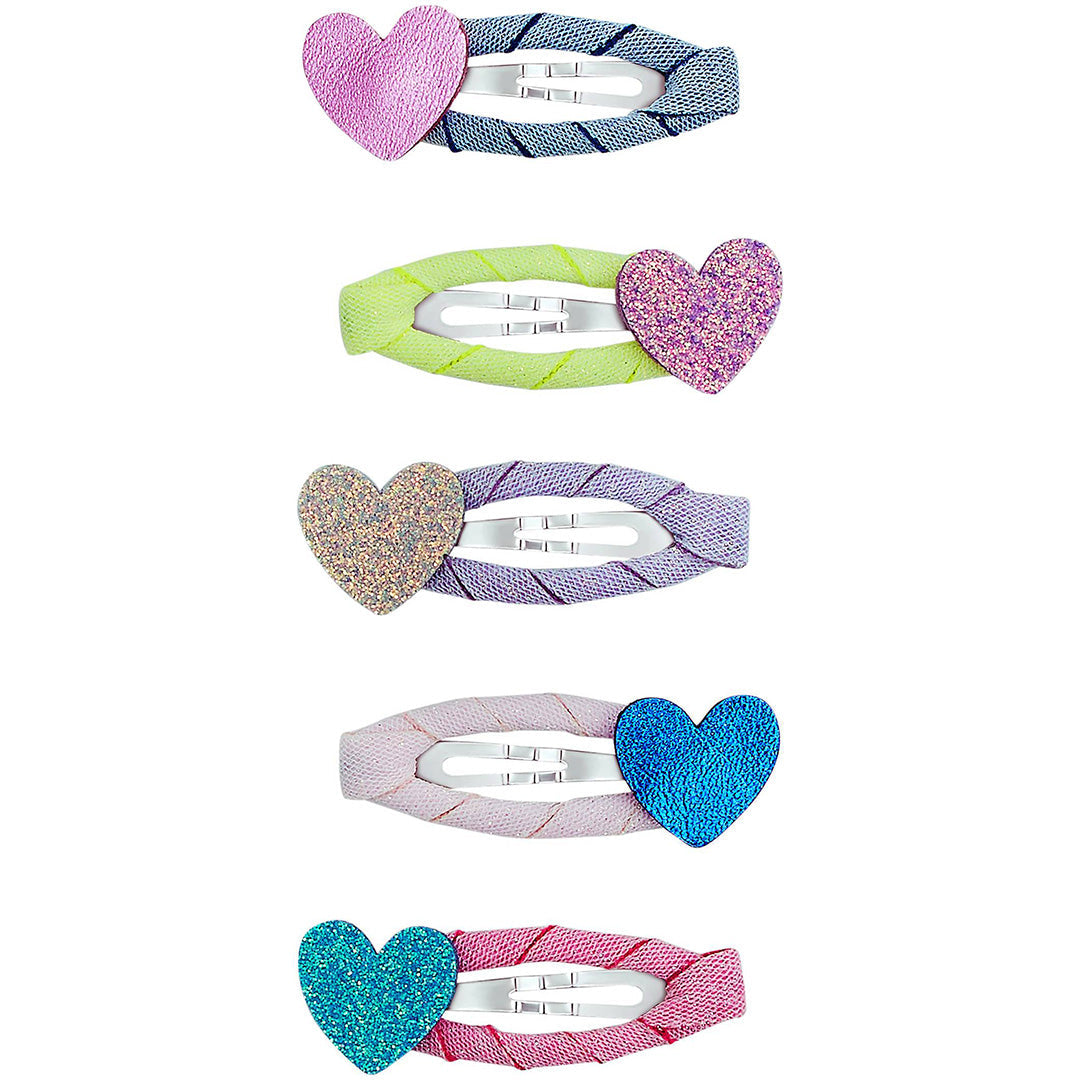mimi & lula haarclipjes mini happy heart - 5st