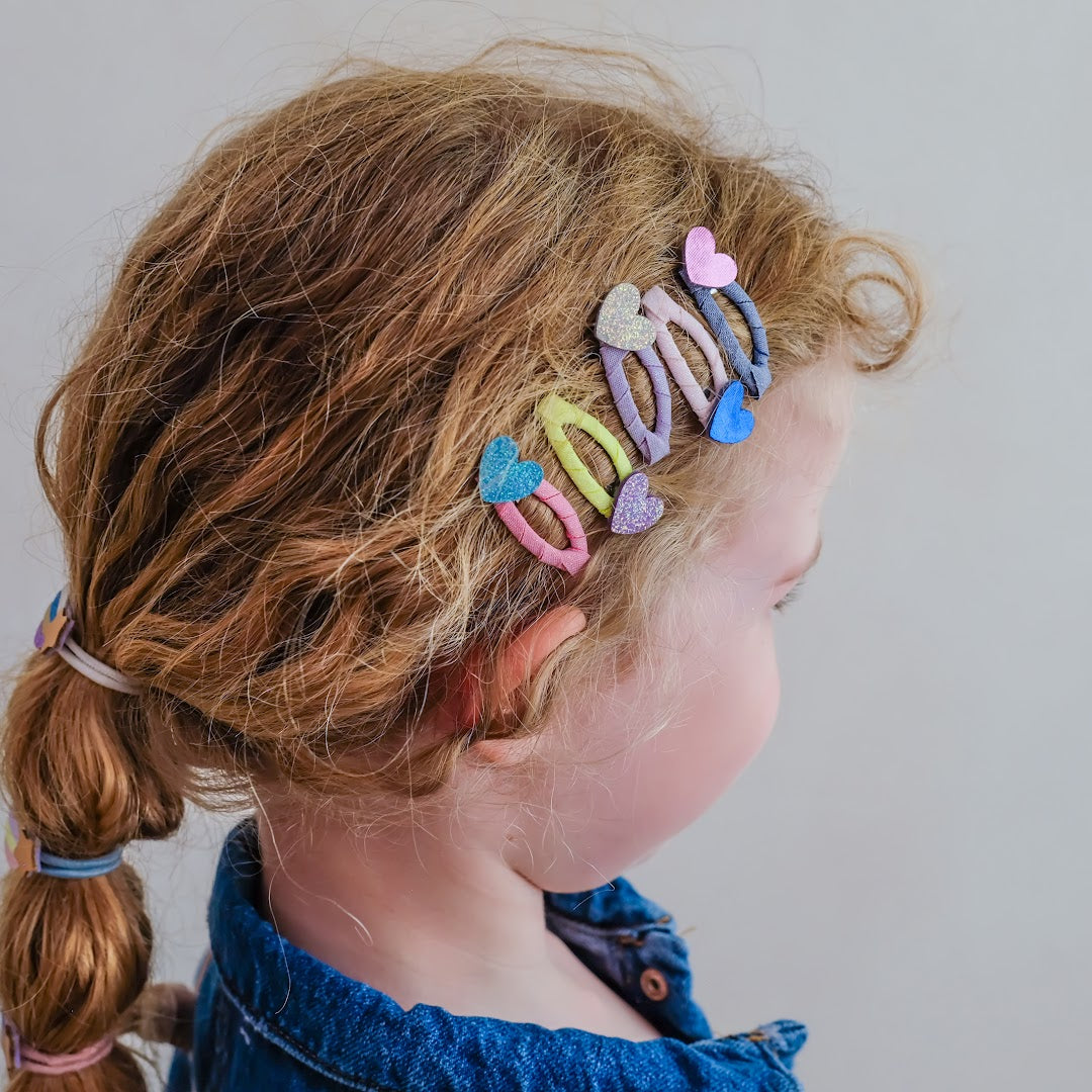 mimi & lula haarclipjes mini happy heart - 5st