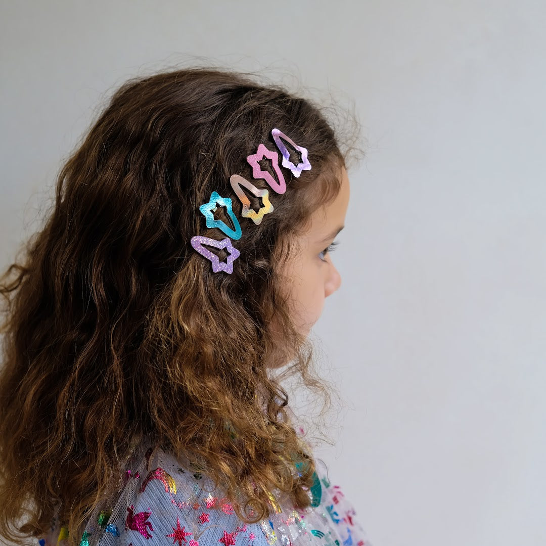 mimi & lula haarclipjes mini cut out star - 5st