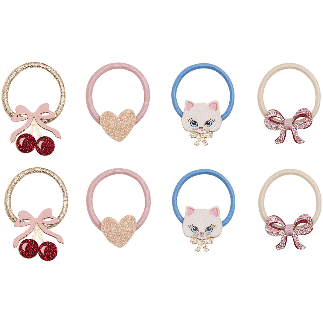 mimi & lula haarelastiekjes mini - kittybow - 8st