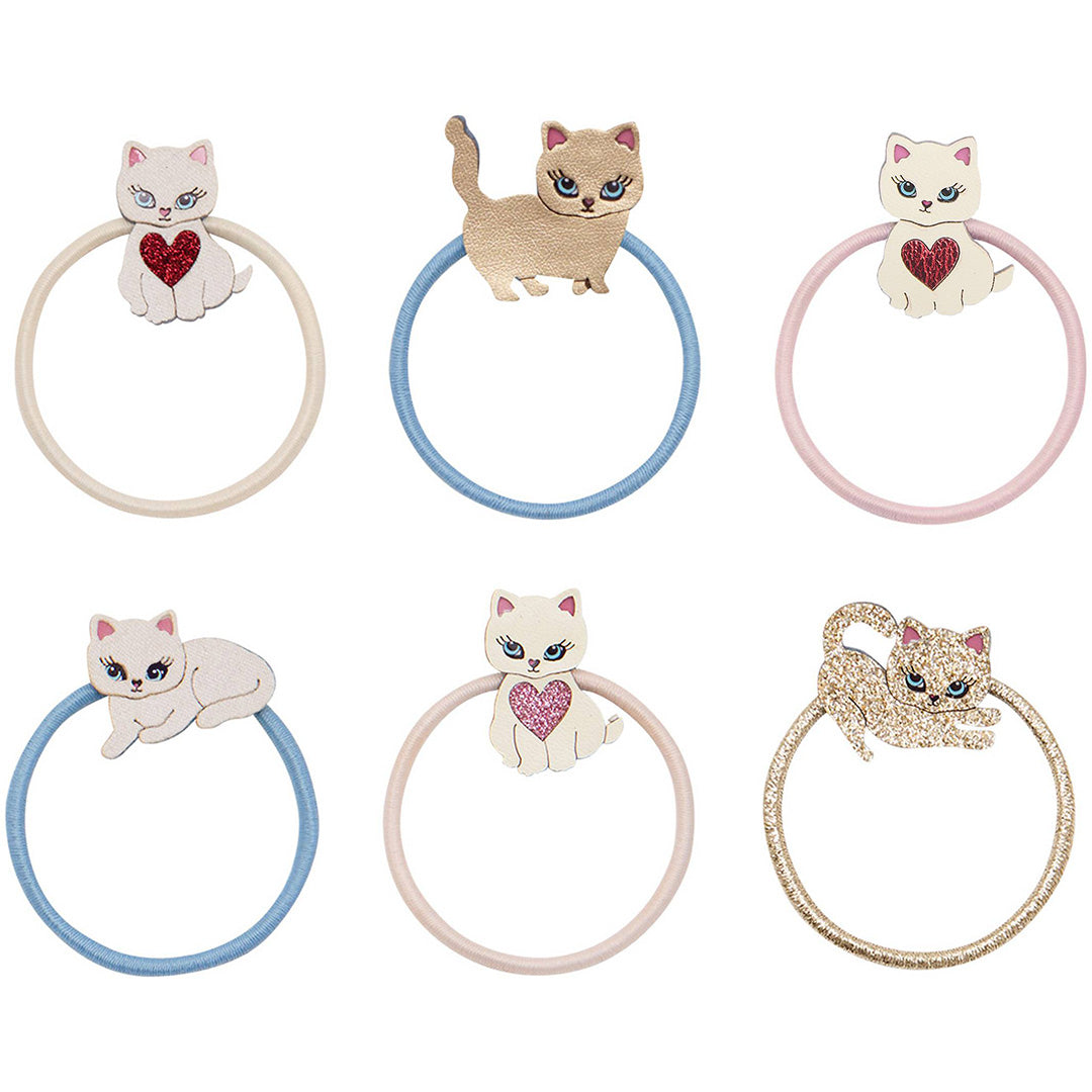 mimi & lula haarelastiekjes cutey kitten - 6st