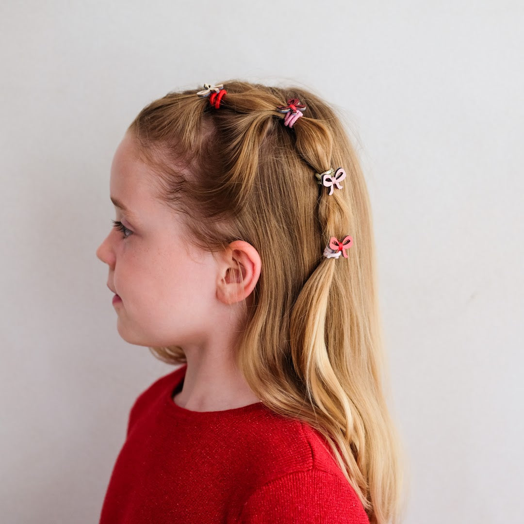 mimi & lula haarelastiekjes mini - cutesy bow - 8st
