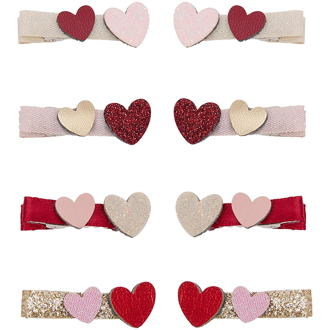 mimi & lula haarclipjes teeny weeny heart - 8st