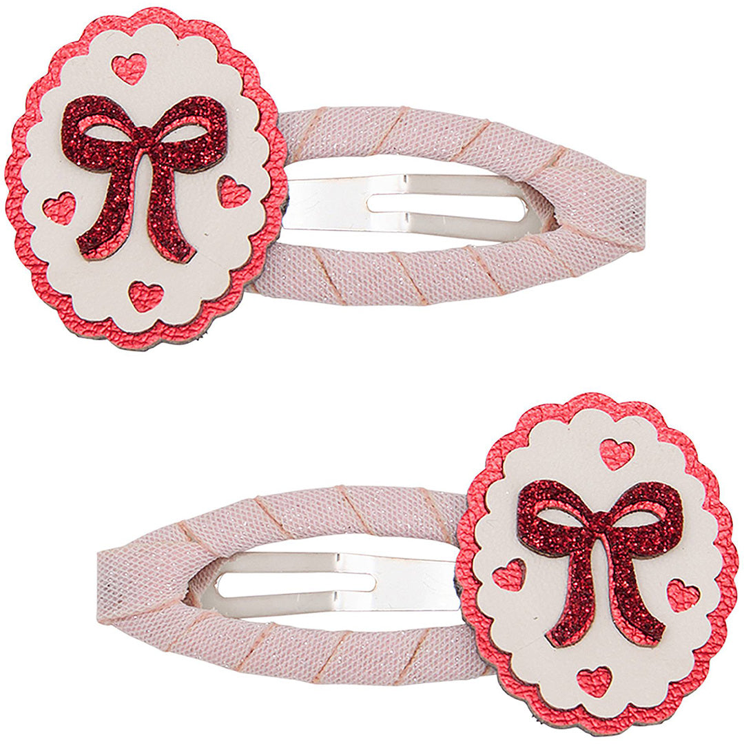mimi & lula haarclipjes framed bow - 2st
