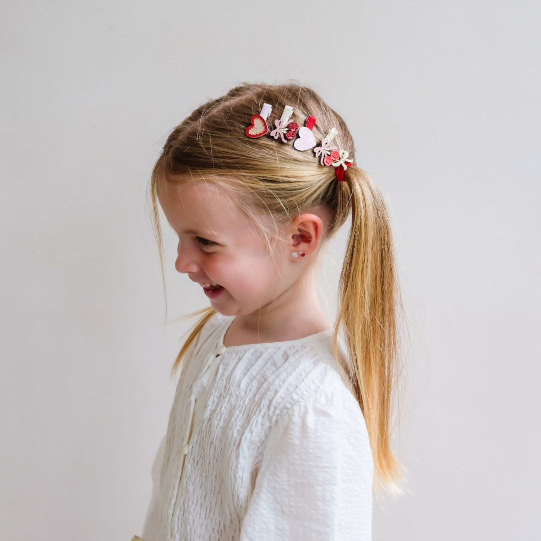 mimi & lula haarclipjes fancy cherries - 8st