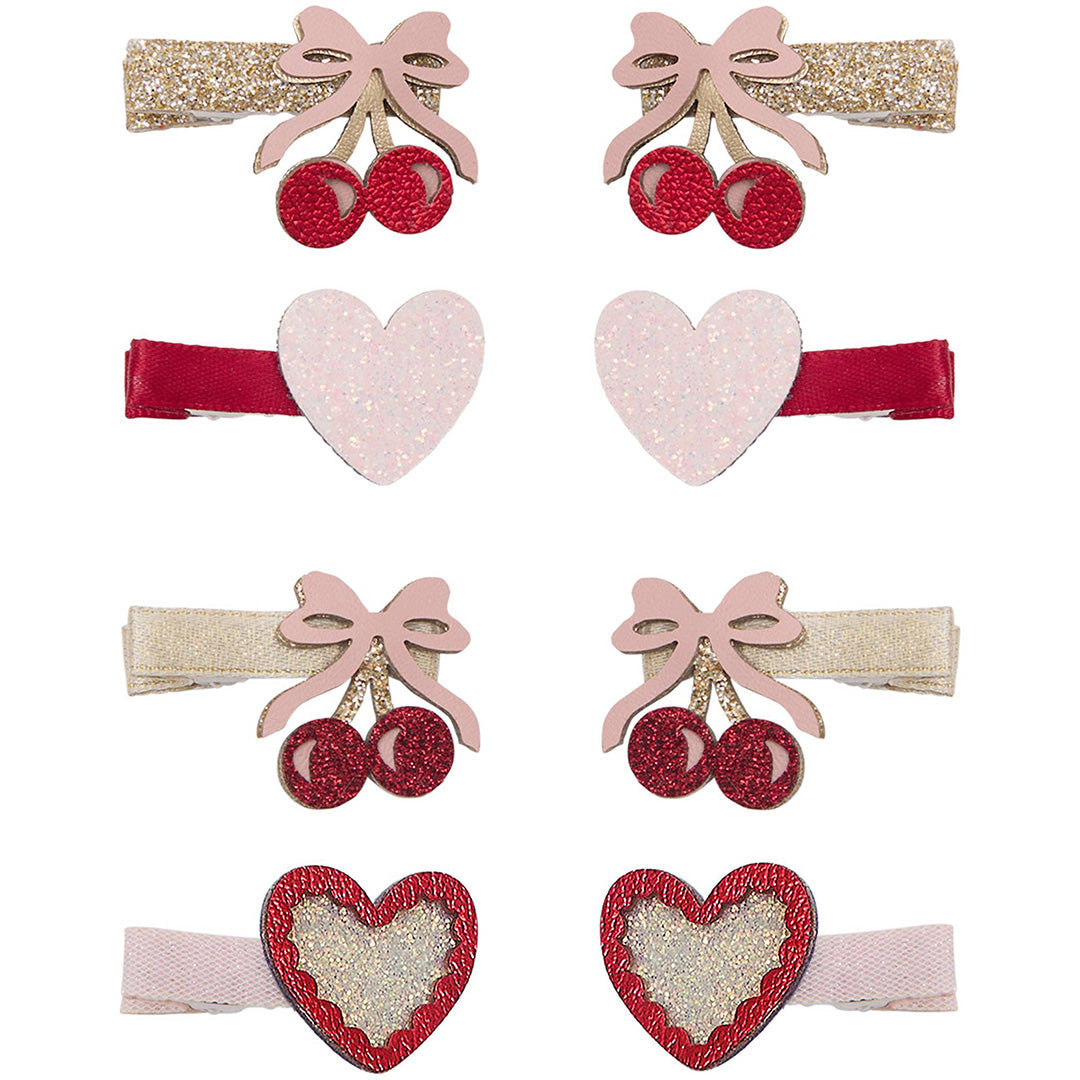 mimi & lula haarclipjes fancy cherries - 8st