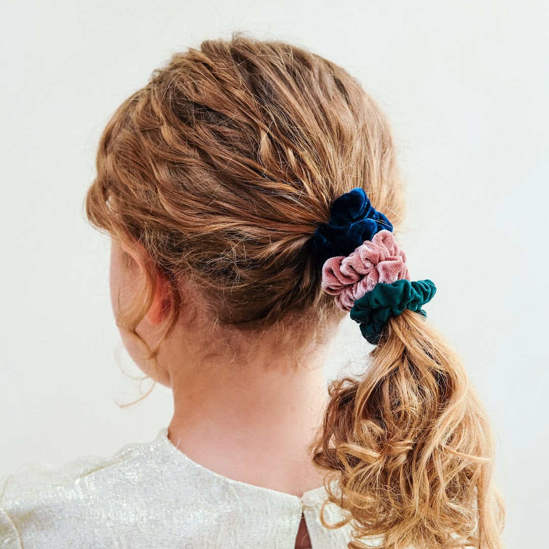 mimi & lula haarelastieken scrunchies donker - 6st