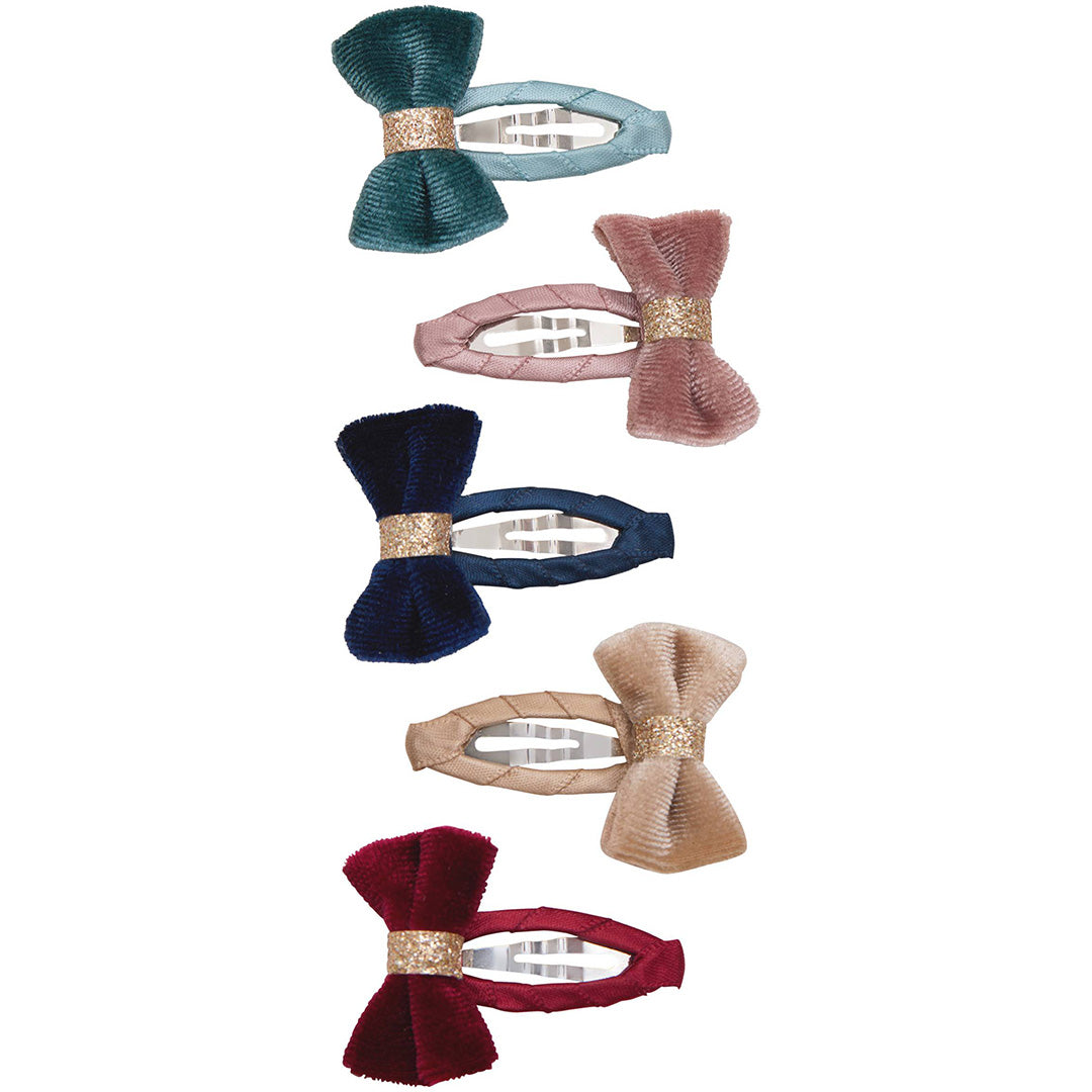 mimi & lula haarclipjes mini tinkerbell velvet - 5st