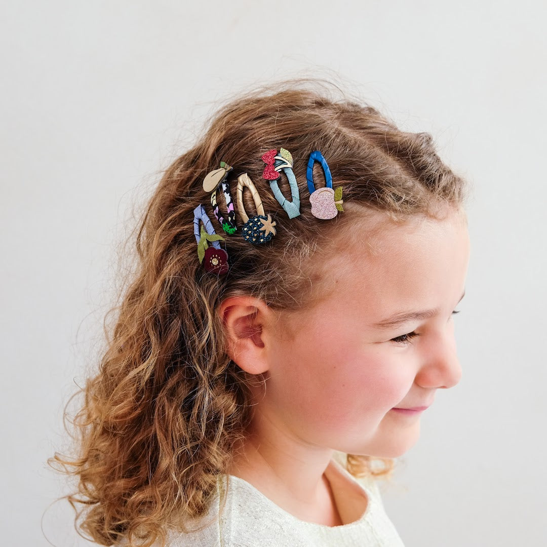 mimi & lula haarclipjes mini winter fruits - 5st