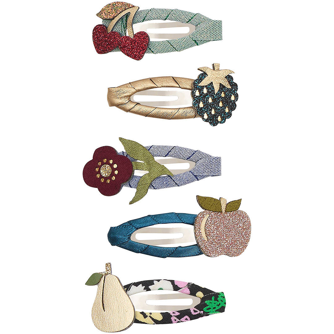 mimi & lula haarclipjes mini winter fruits - 5st