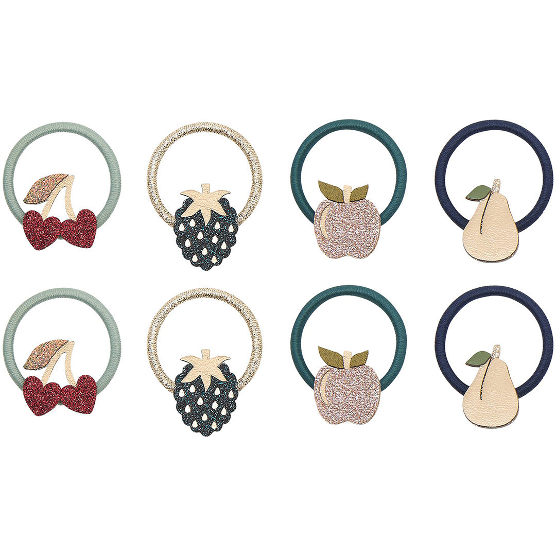 mimi & lula haarelastiekjes mini - winter fruits - 8st