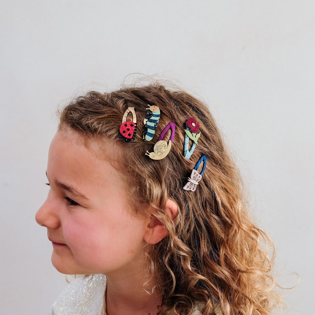 mimi & lula haarclipjes mini beasts - 5st