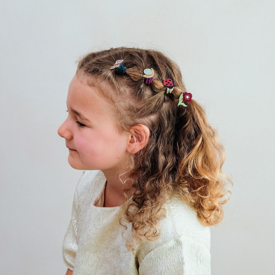 mimi & lula haarelastiekjes mini - winter mini beasts - 8st