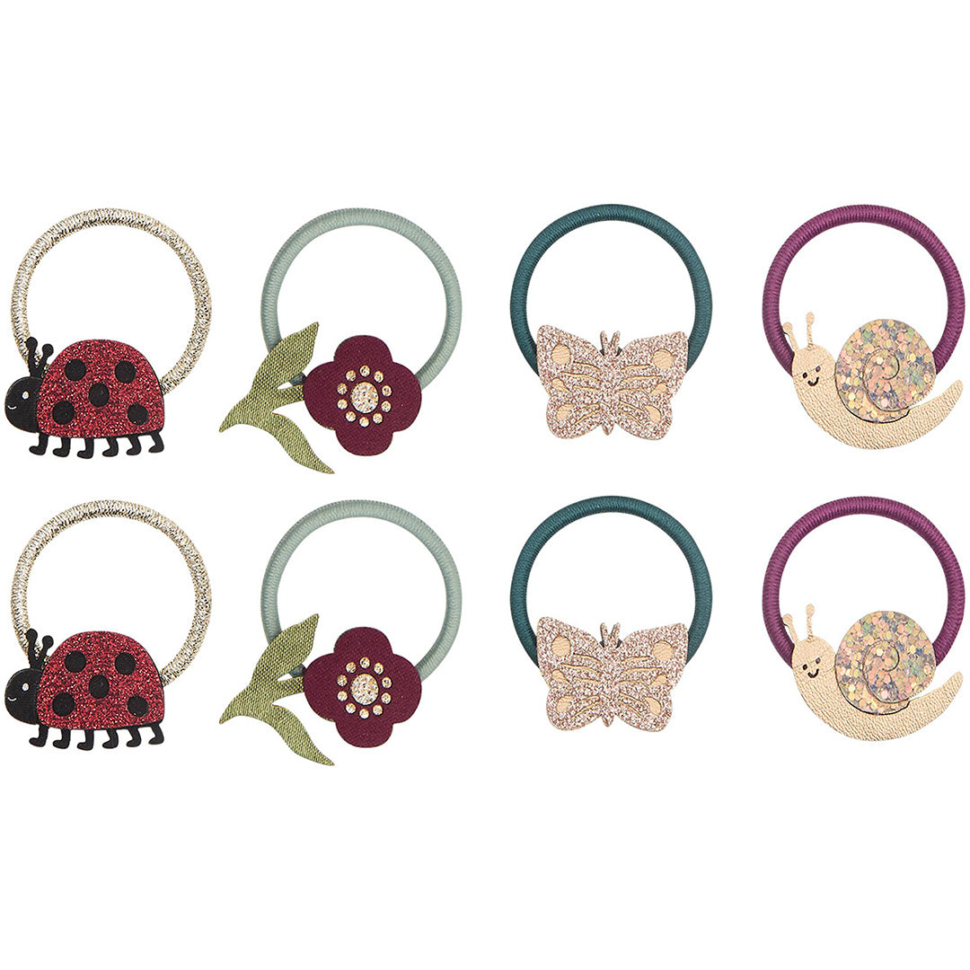 mimi & lula haarelastiekjes mini - winter mini beasts - 8st