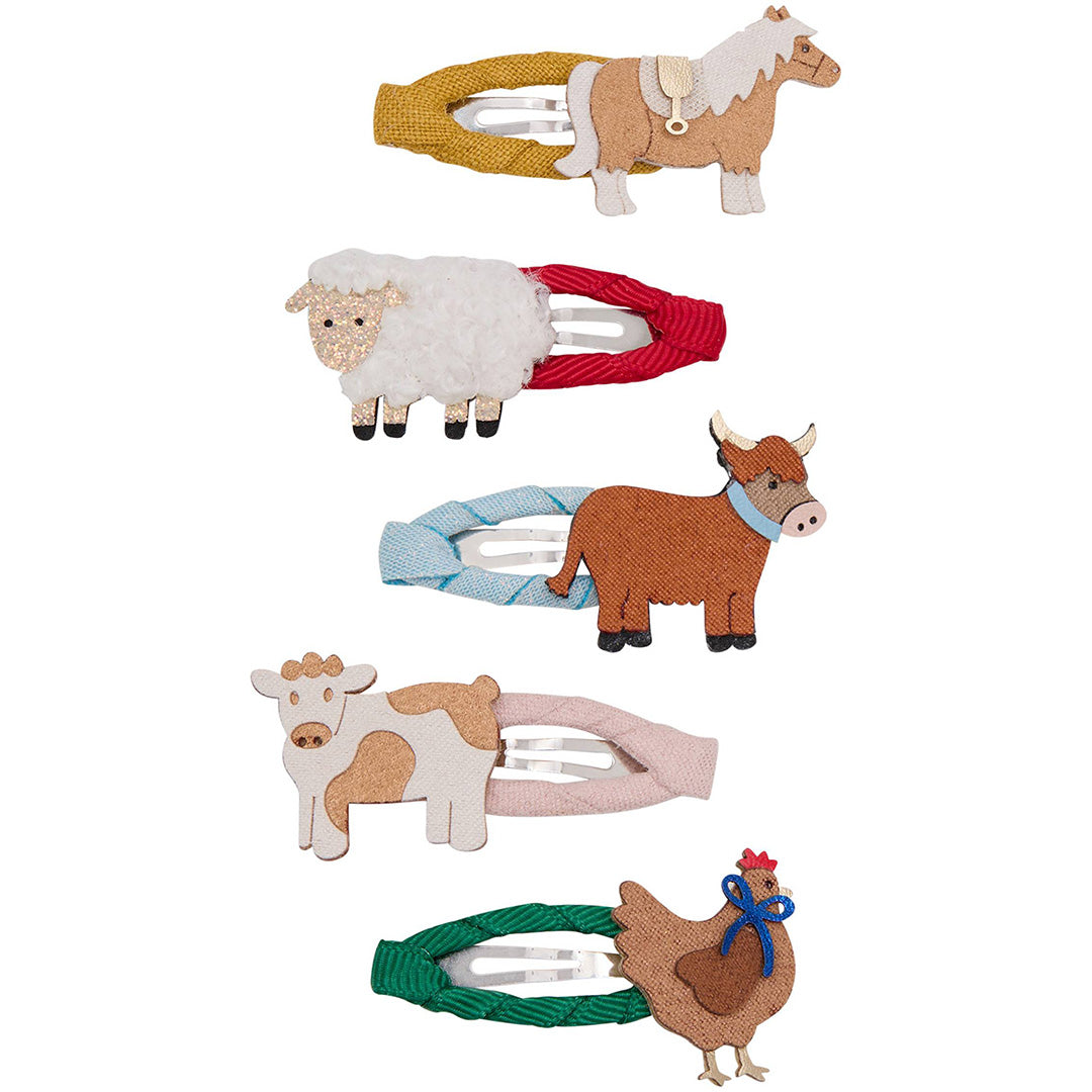 mimi & lula haarclipjes mini fun farm - 5st