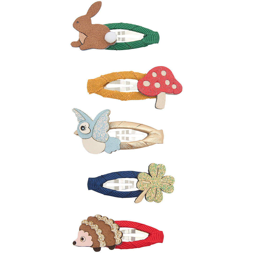 mimi & lula haarclipjes mini woodland pals - 5st