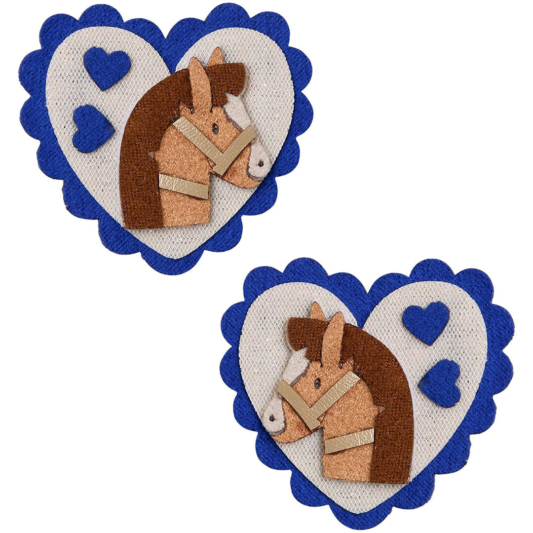 mimi & lula haarclipjes pony scalloped heart - 2st