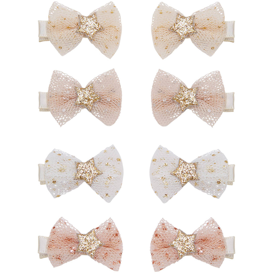 mimi & lula haarclipjes tutu bow - 8st