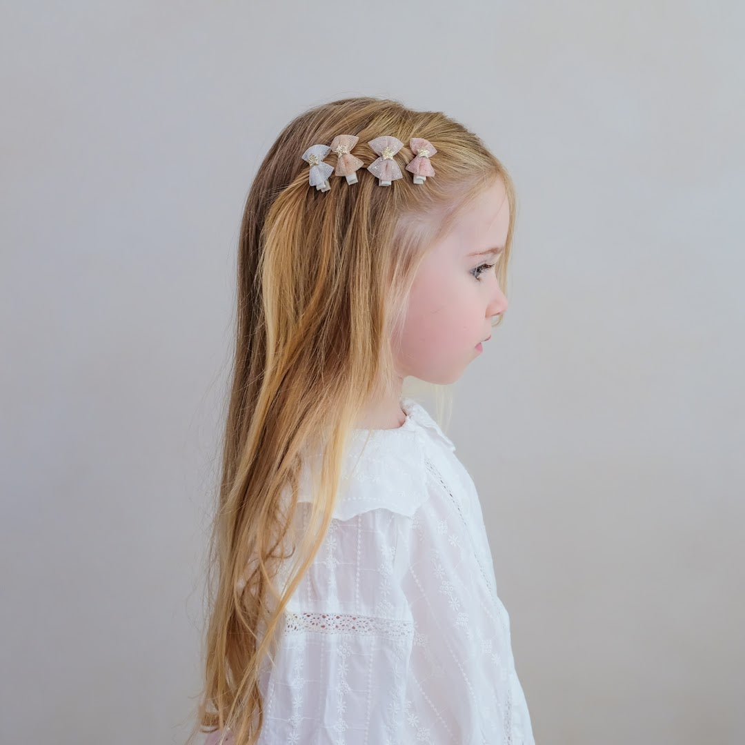 mimi & lula haarclipjes tutu bow - 8st