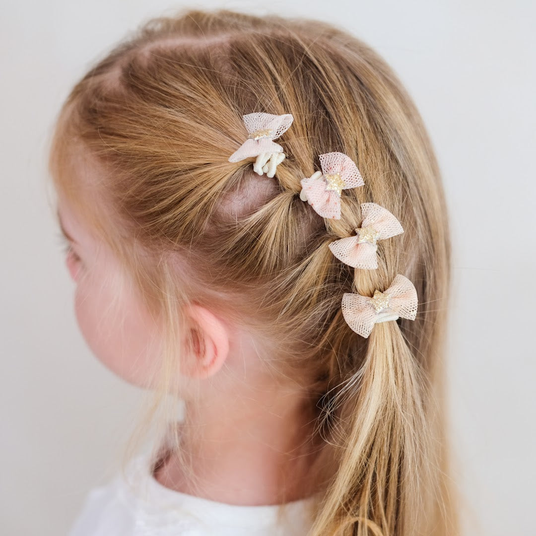 mimi & lula haarelastiekjes mini - tutu bow - 8st
