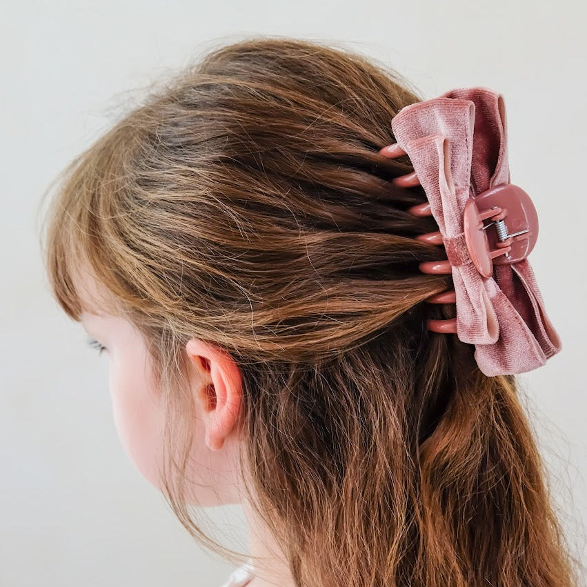 mimi & lula haarclip velvet bow