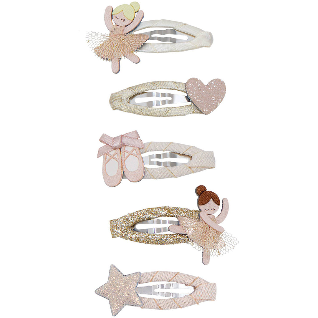 mimi & lula haarclipjes mini ballerina - 5st
