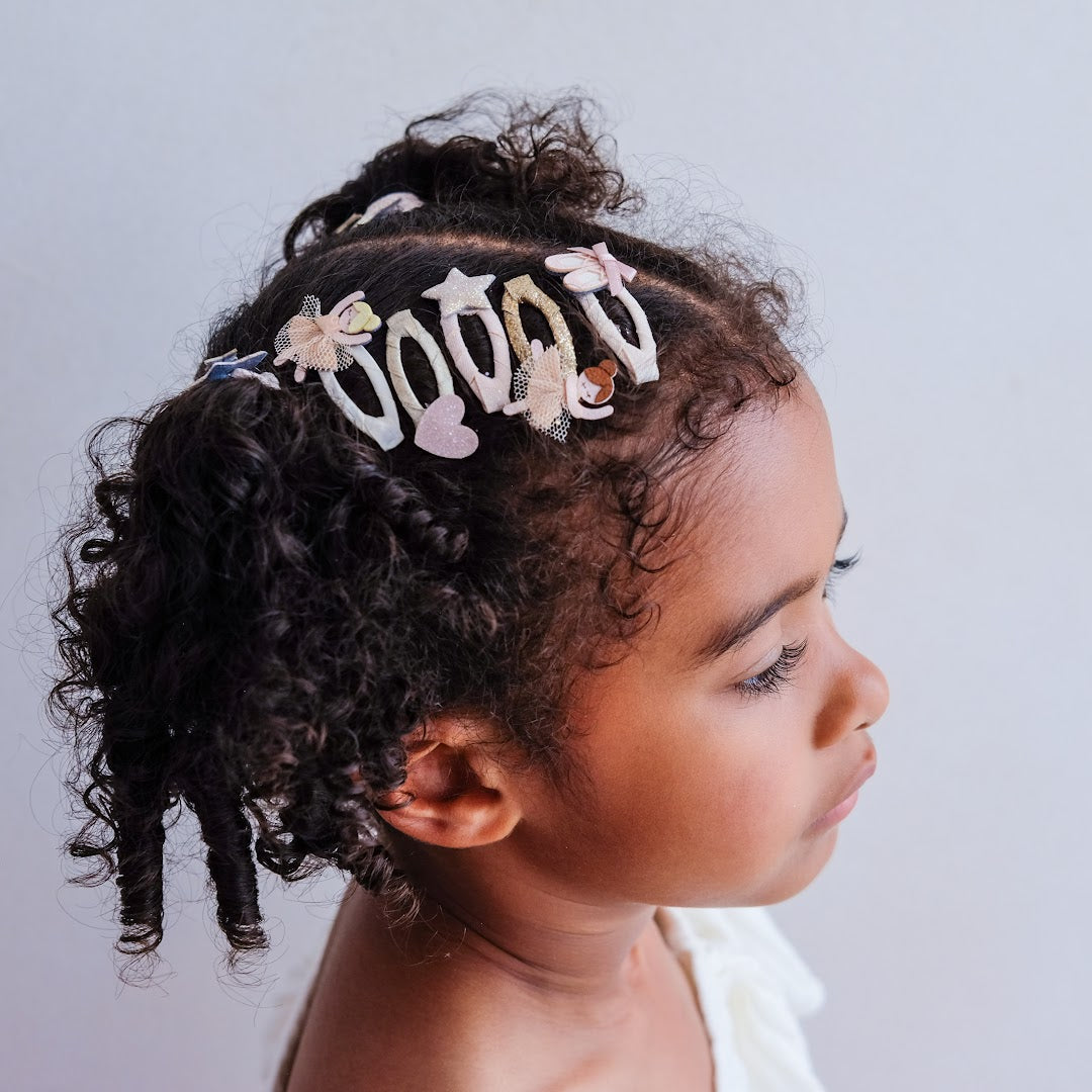 mimi & lula haarclipjes mini ballerina - 5st