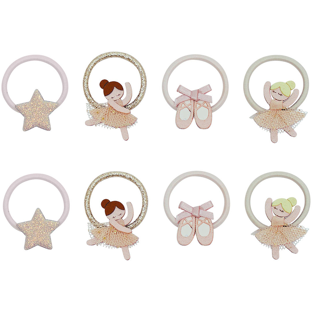 mimi & lula haarelastiekjes mini - ballerina - 8st