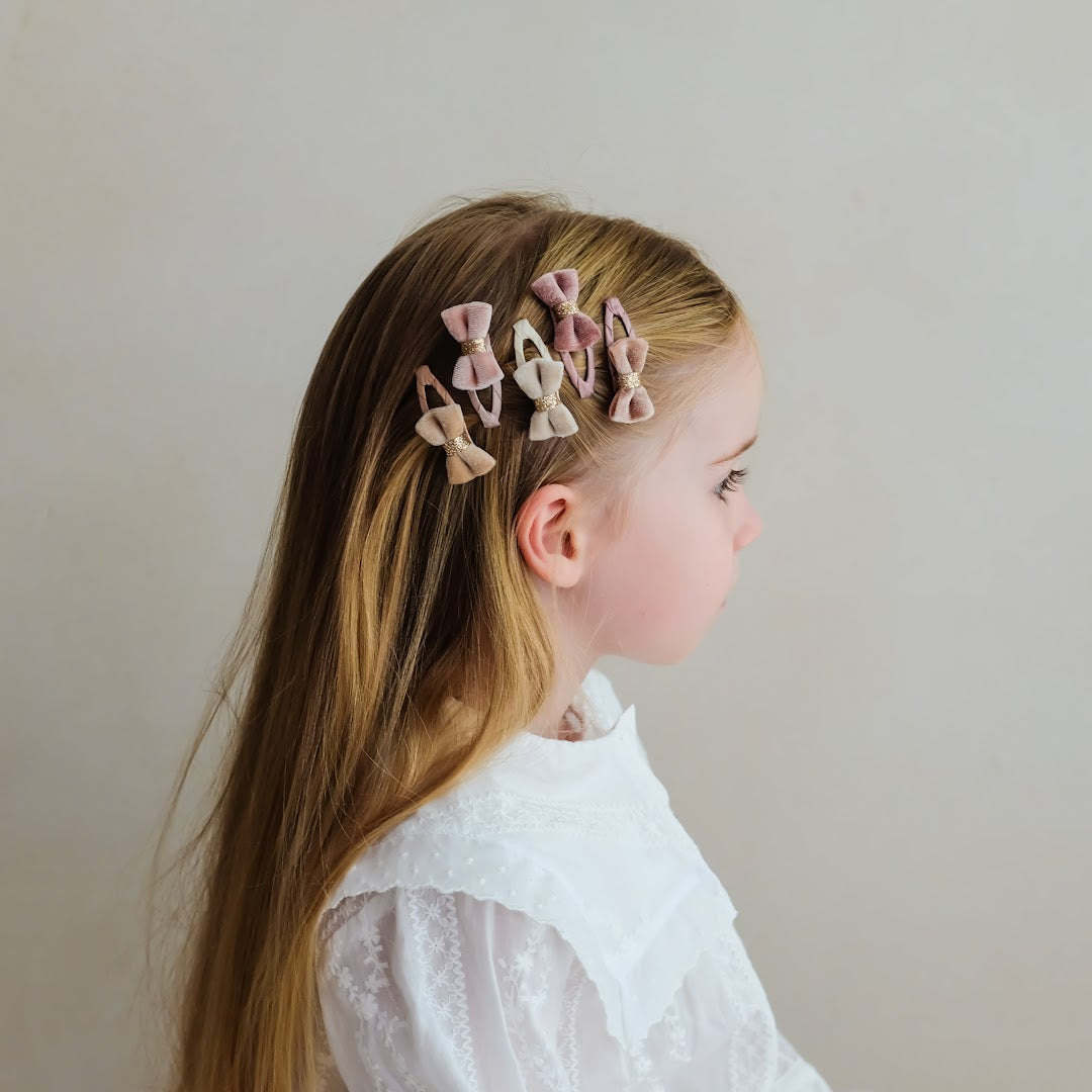 mimi & lula haarclipjes mini velvet tinkerbell - 5st