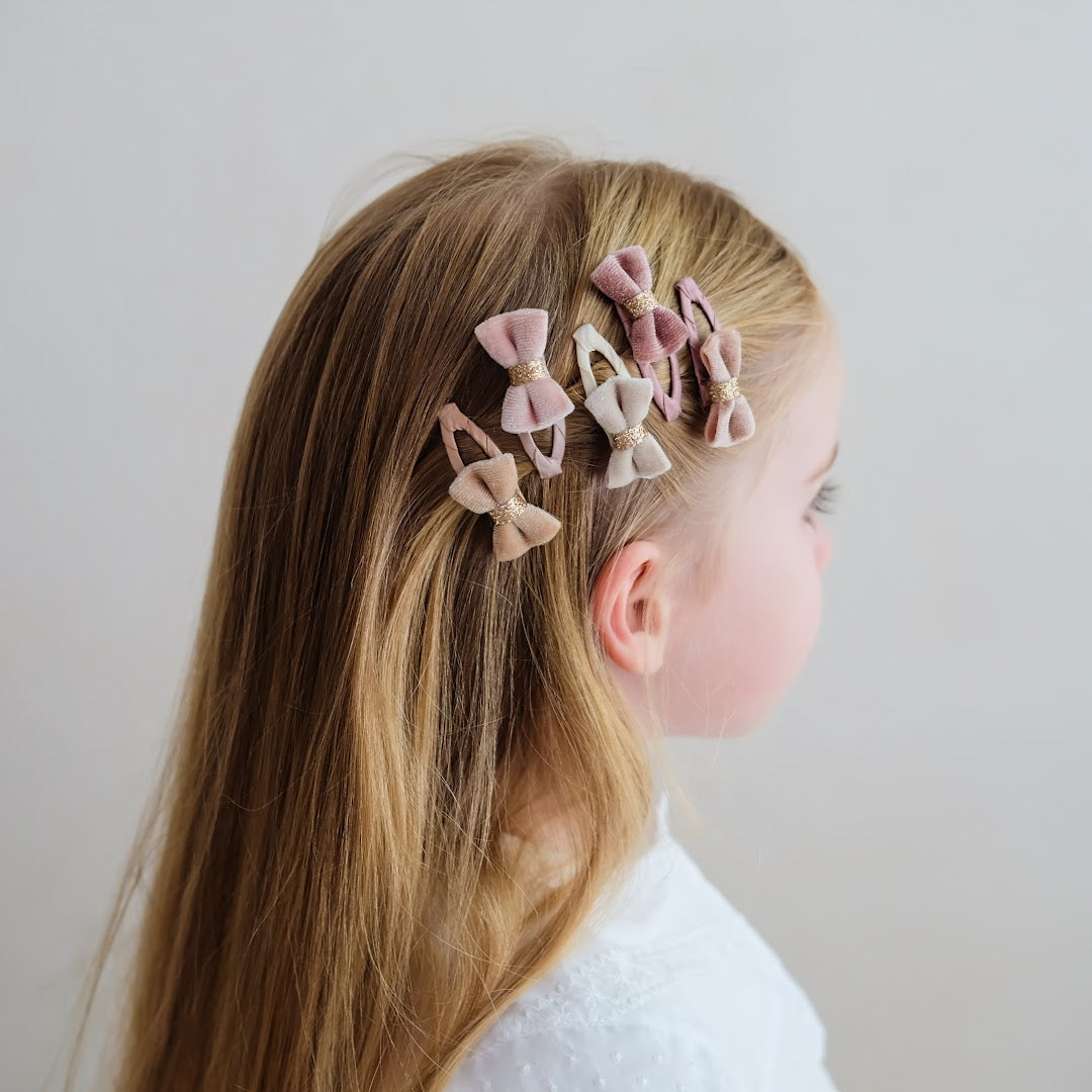 mimi & lula haarclipjes mini velvet tinkerbell - 5st