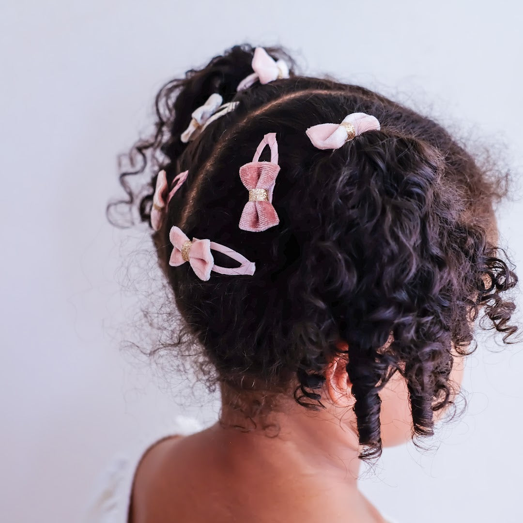 mimi & lula haarclipjes mini velvet tinkerbell - 5st