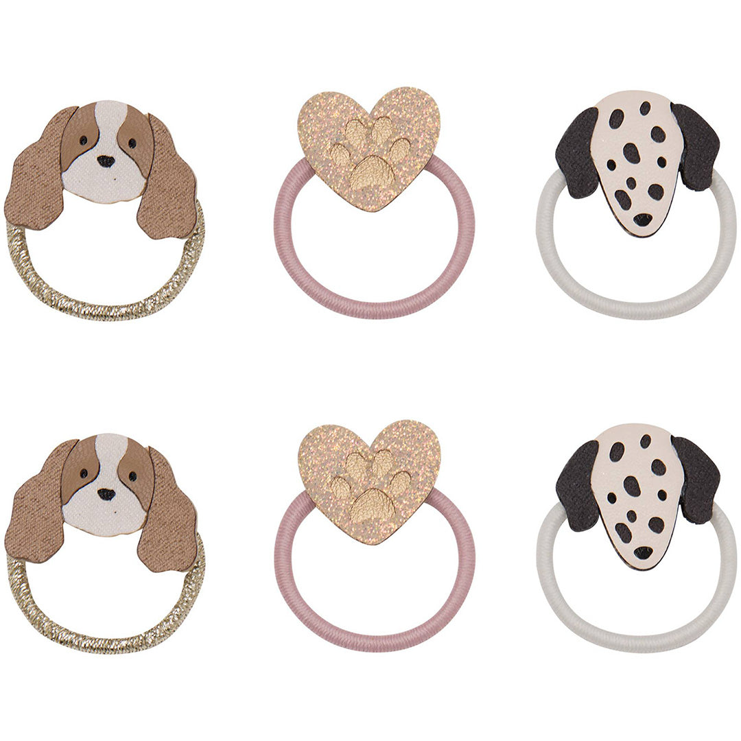 mimi & lula haarelastiekjes mini - puppy love - 6st