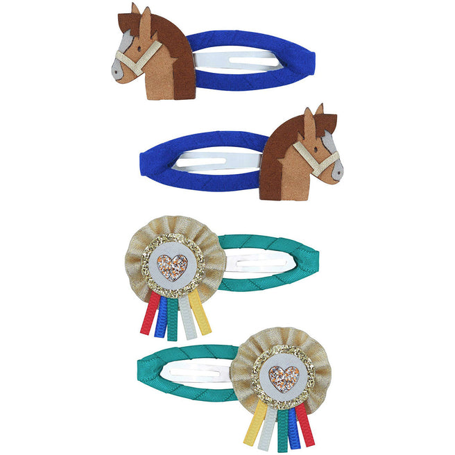 mimi & lula haarclipjes show pony - 4st