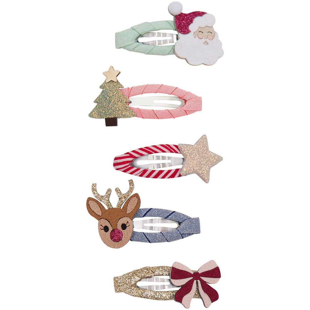 mimi & lula haarclipjes mini christmas - 5st