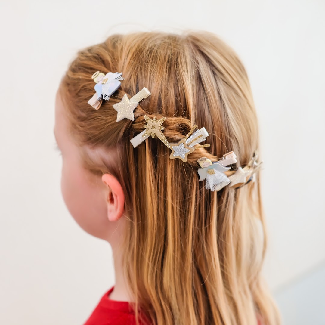 mimi & lula haarclipjes sparkle angel - 8st