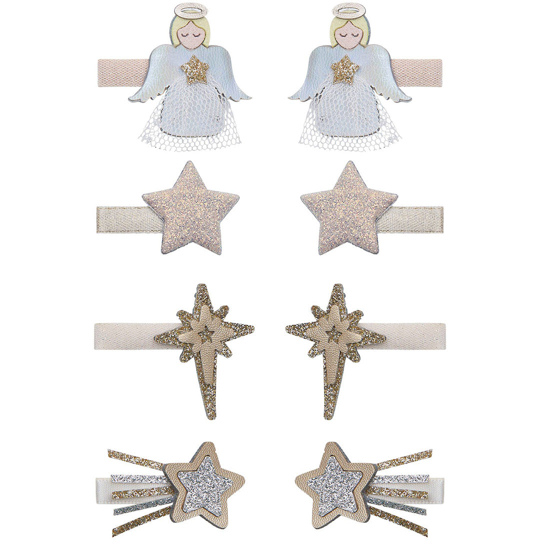 mimi & lula haarclipjes sparkle angel - 8st