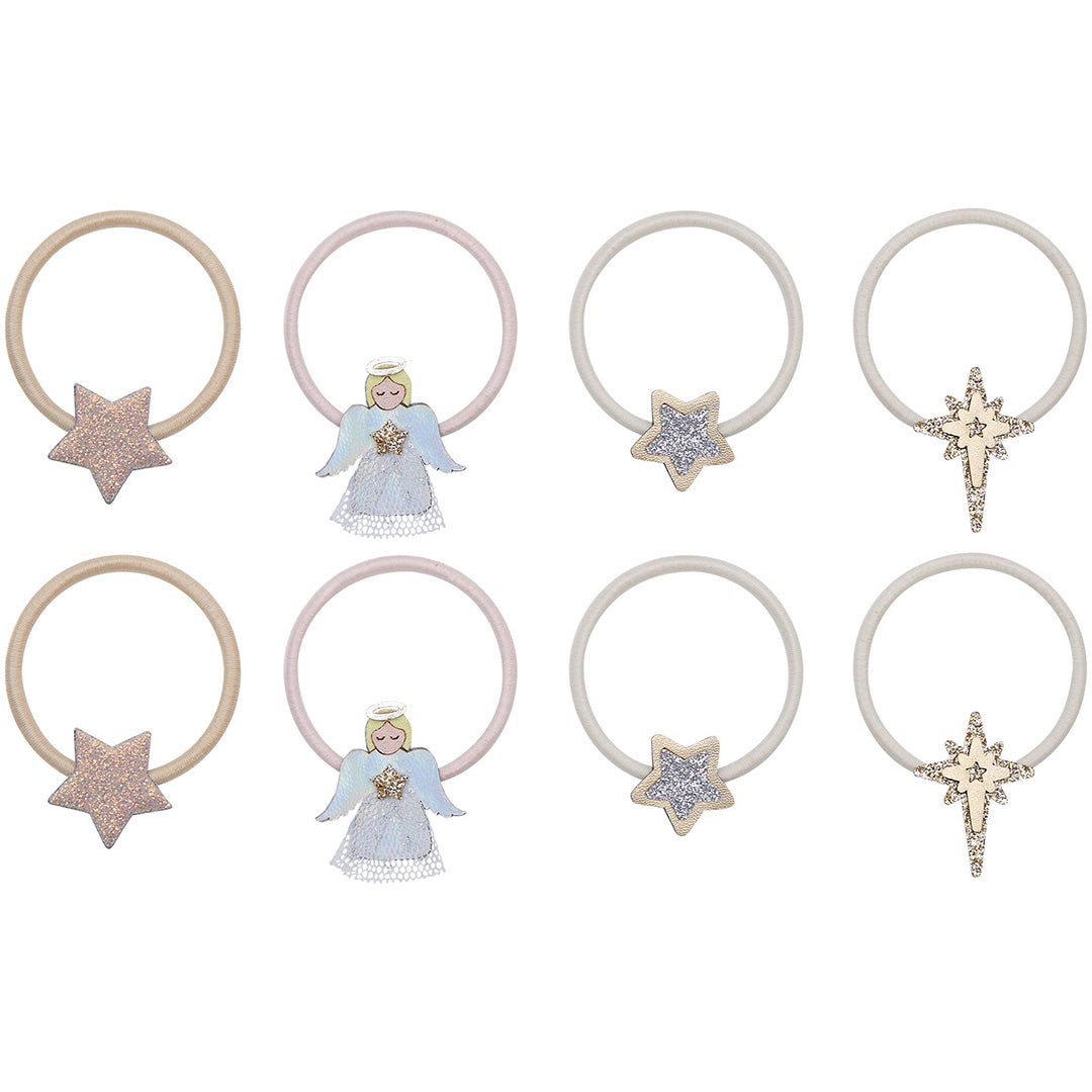 mimi & lula haarelastiekjes sparkle angel - 8st