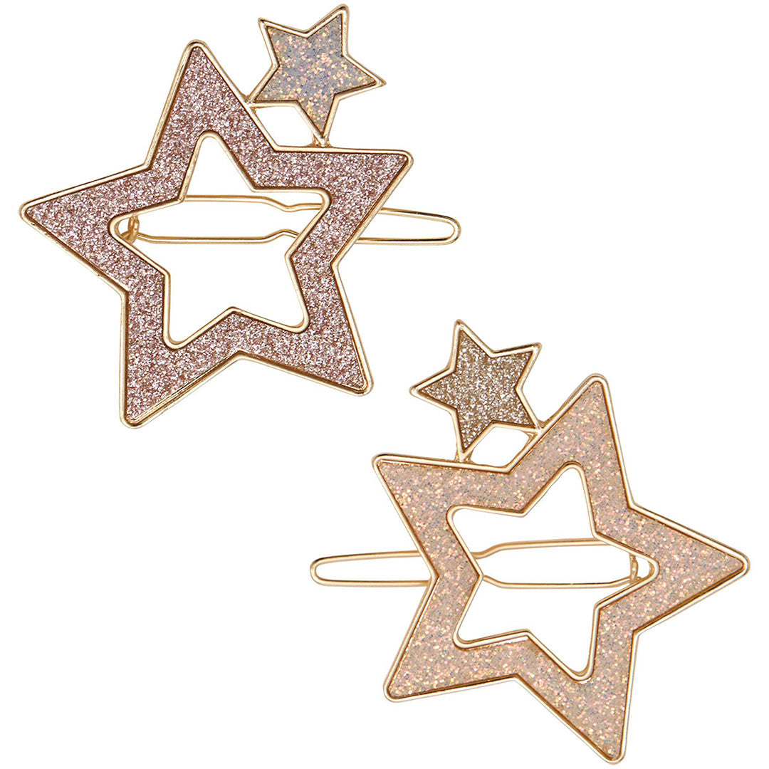 mimi & lula haarclipjes super sparkle star - 2st