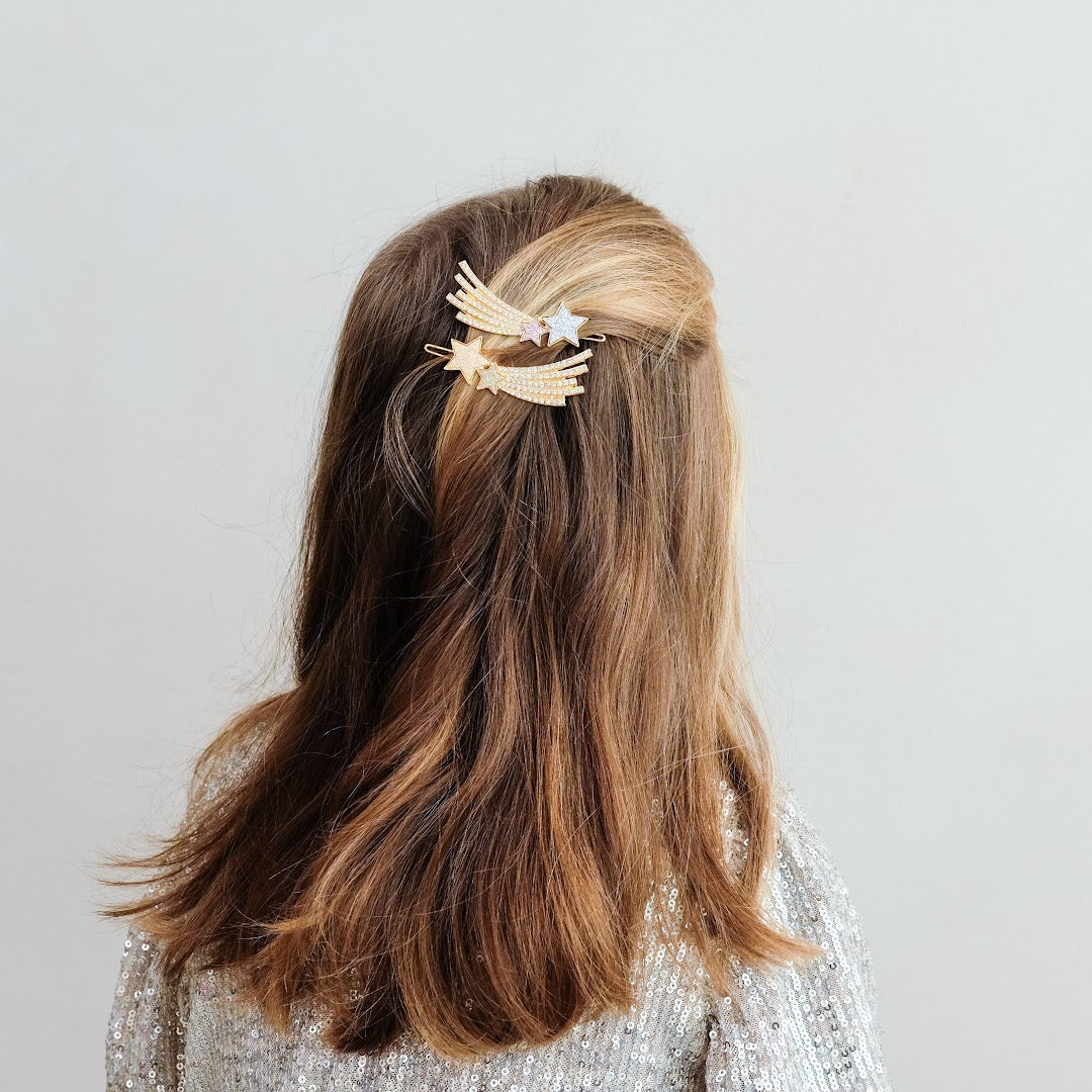 mimi & lula haarclipjes dazzle shooting star - 2st