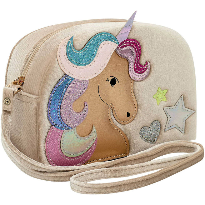 mimi & lula schoudertasje velvet unicorn