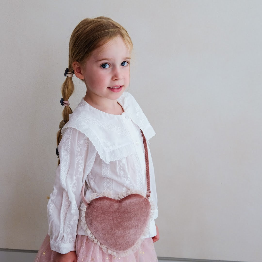 mimi & lula schoudertasje tule velvet heart