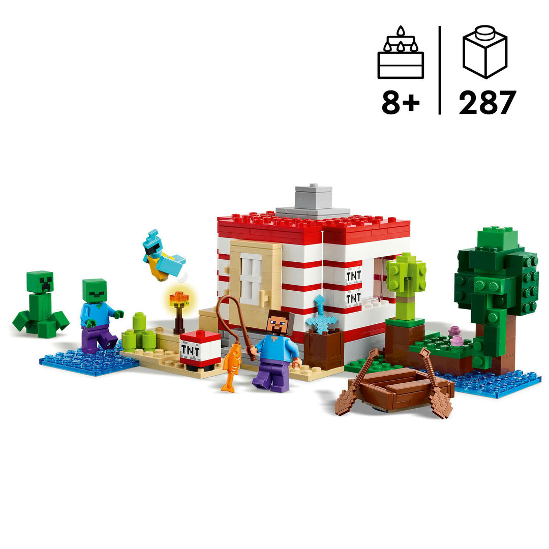 LEGO minecraft het tnt junglehuis videogameset