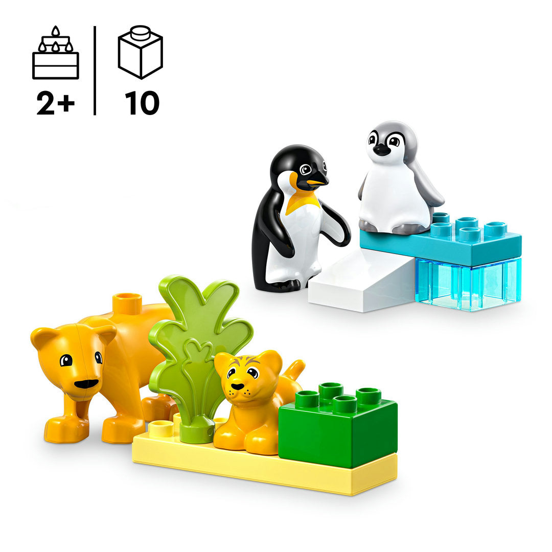 LEGO DUPLO stad families van wilde dieren pinguïns en leeuwen