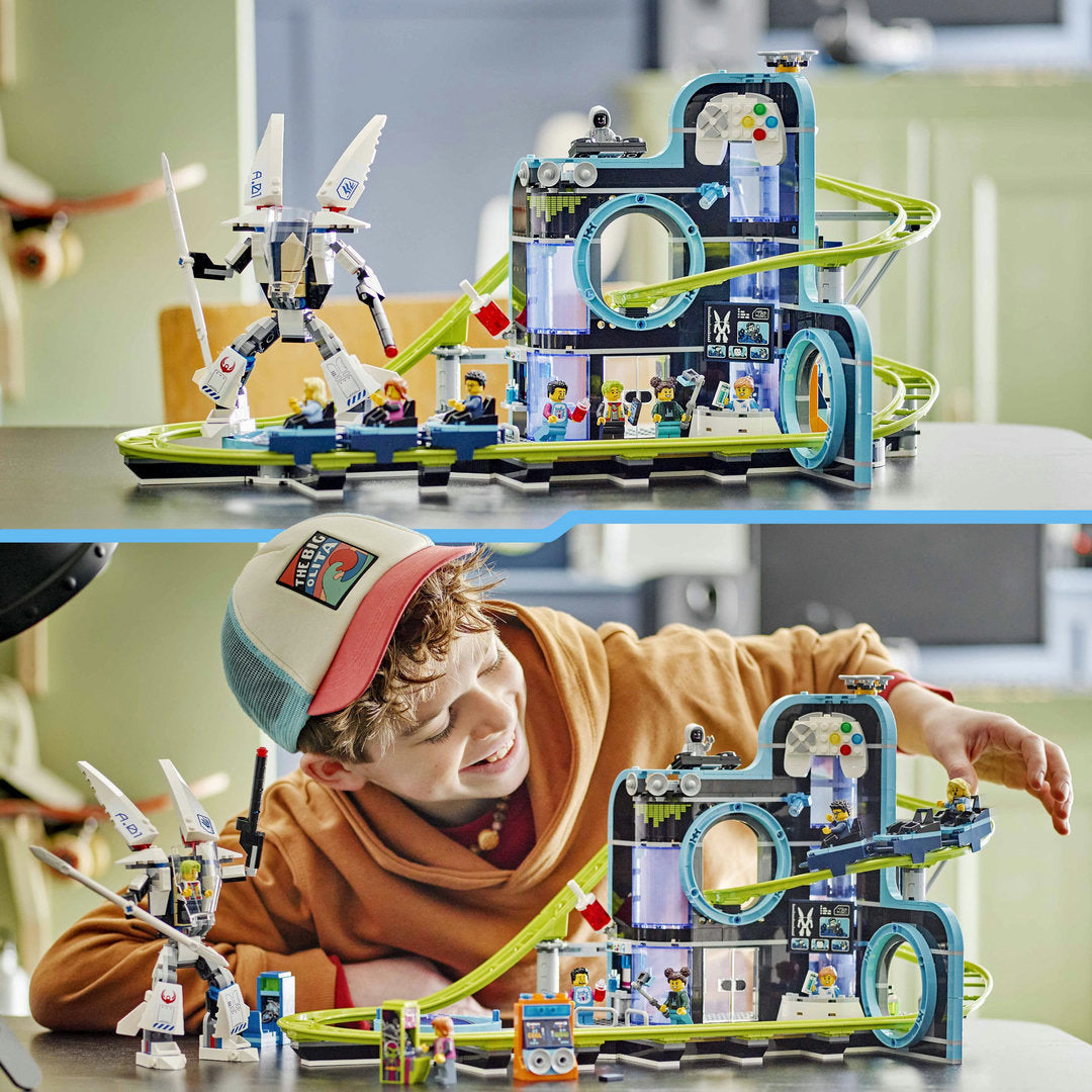 LEGO city achtbaan in robotwereld