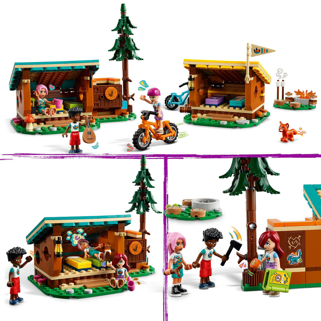 LEGO friends avonturenkamp knusse boshutten