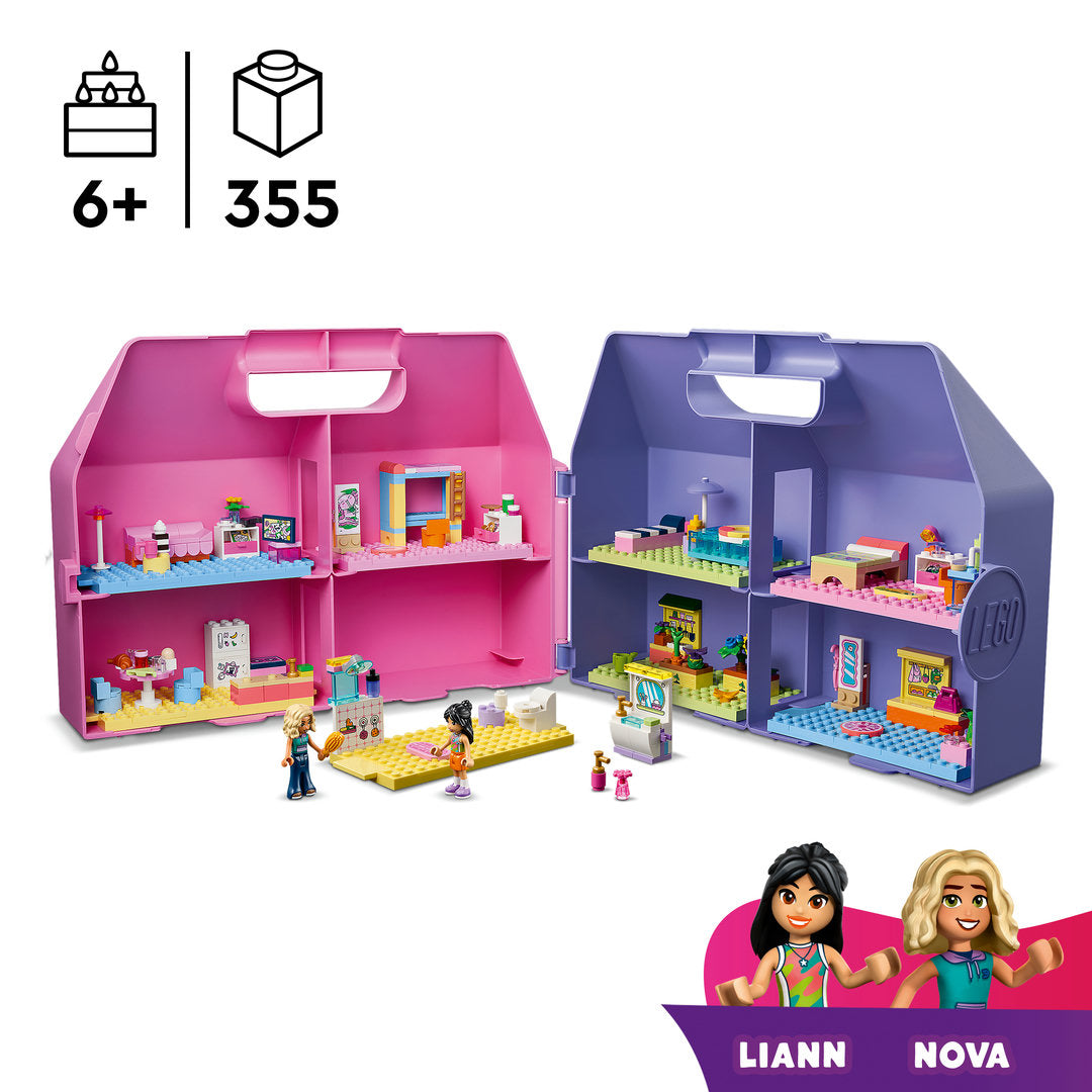 lego friends creatieve poppenhuiskoffer poppenhuis met poppetjes | 42697 | 1