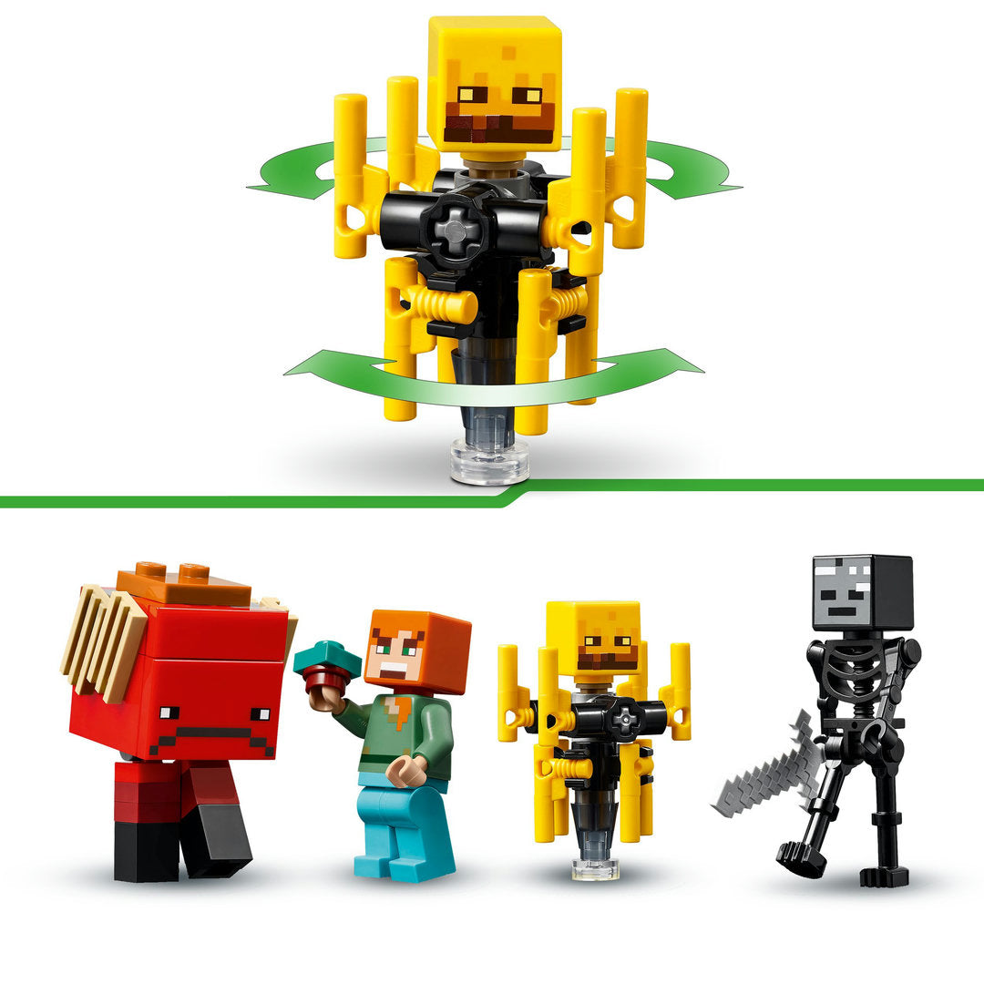 LEGO minecraft de lavastrijd in de nether