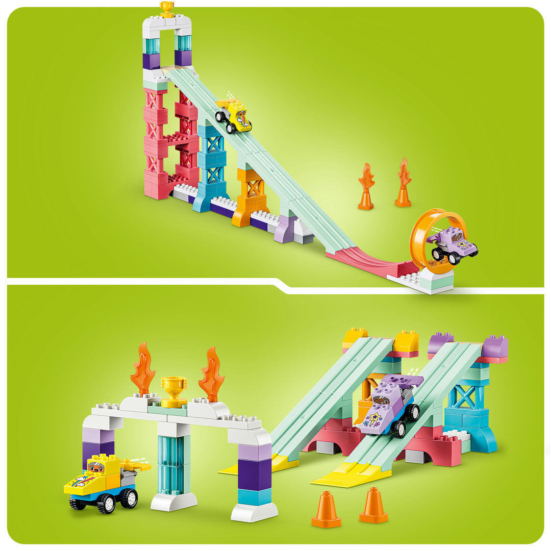 lego duplo stad 3-in-1 creatieve hellingen met voertuigen set | 10478 | 2