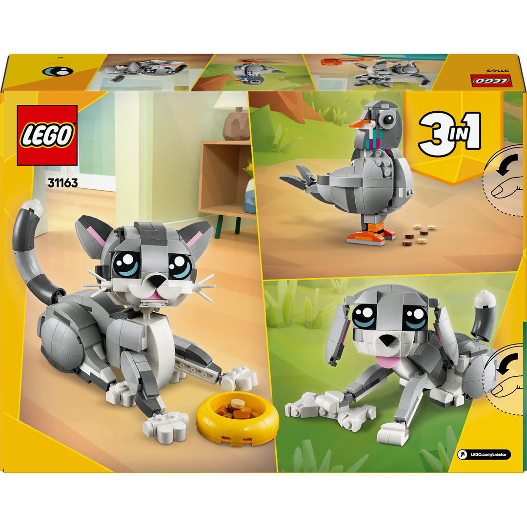 LEGO creator 3-in-1 speelse kat dierenspeelset